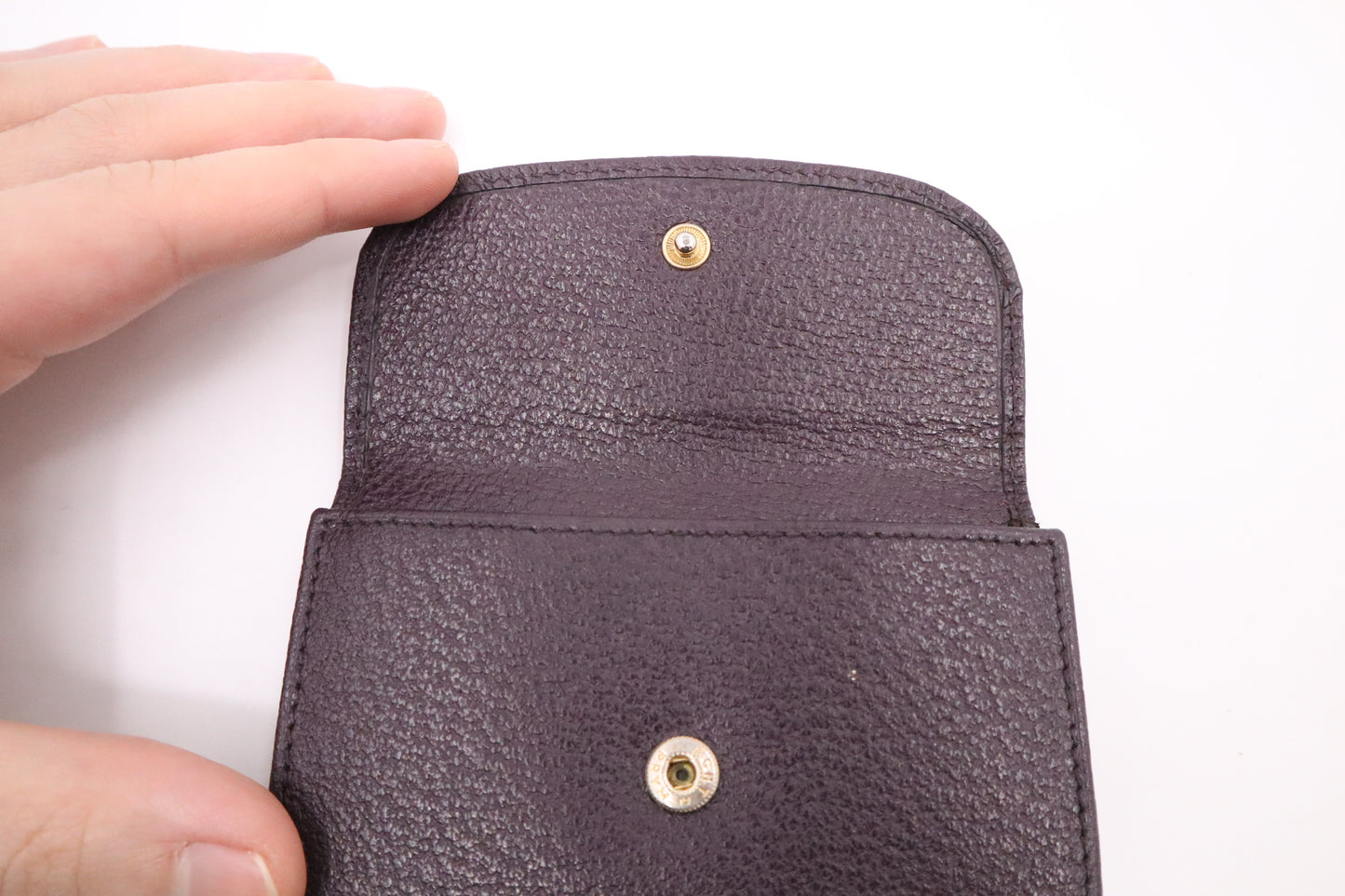 Gucci Bifold Wallet in Purple Leather