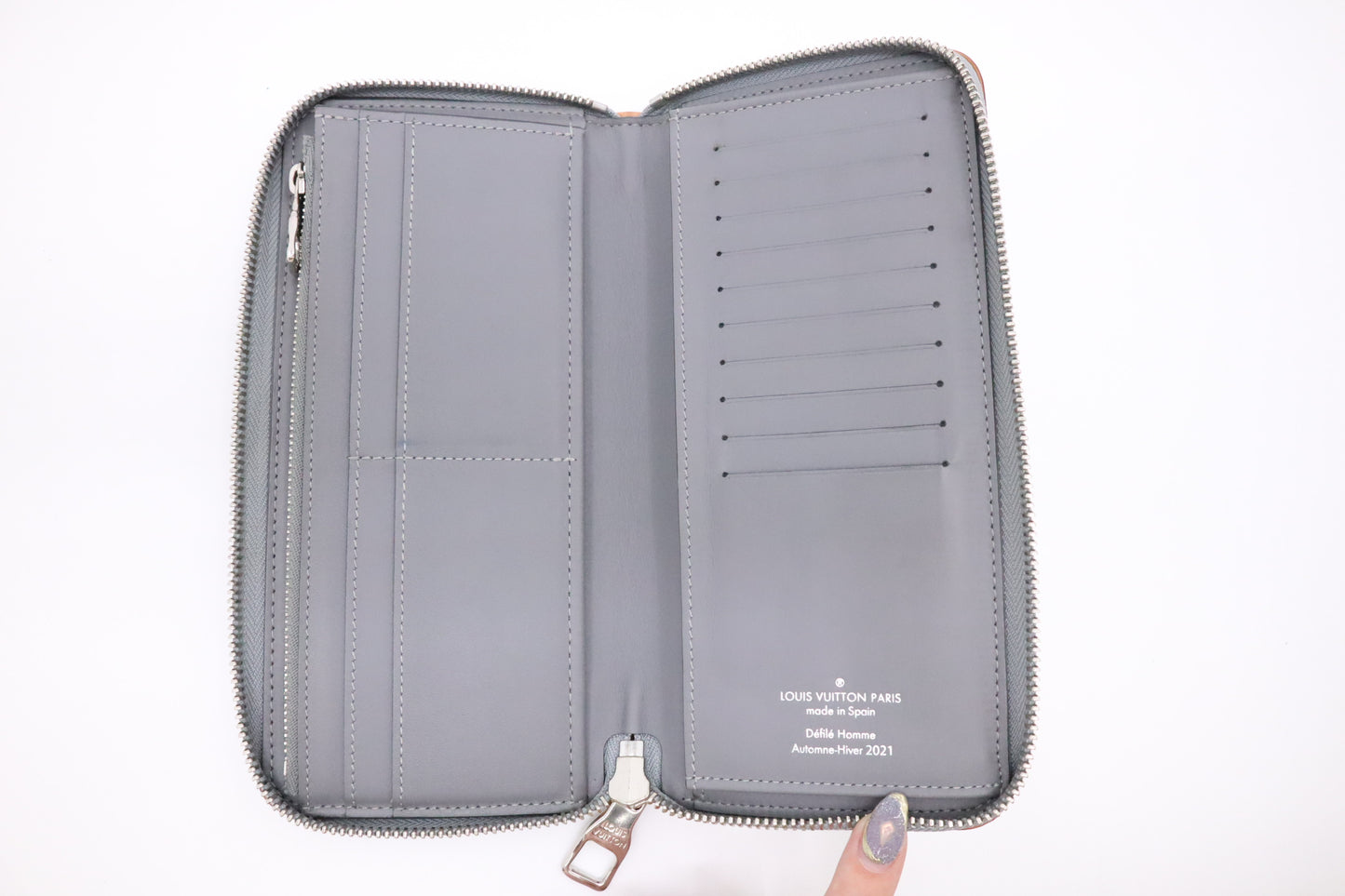 Louis Vuitton Zippy Vertical Wallet in Monogram Mirror Canvas