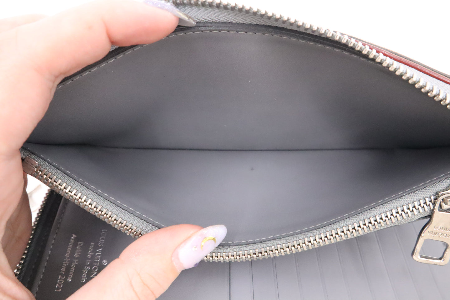 Louis Vuitton Zippy Vertical Wallet in Monogram Mirror Canvas