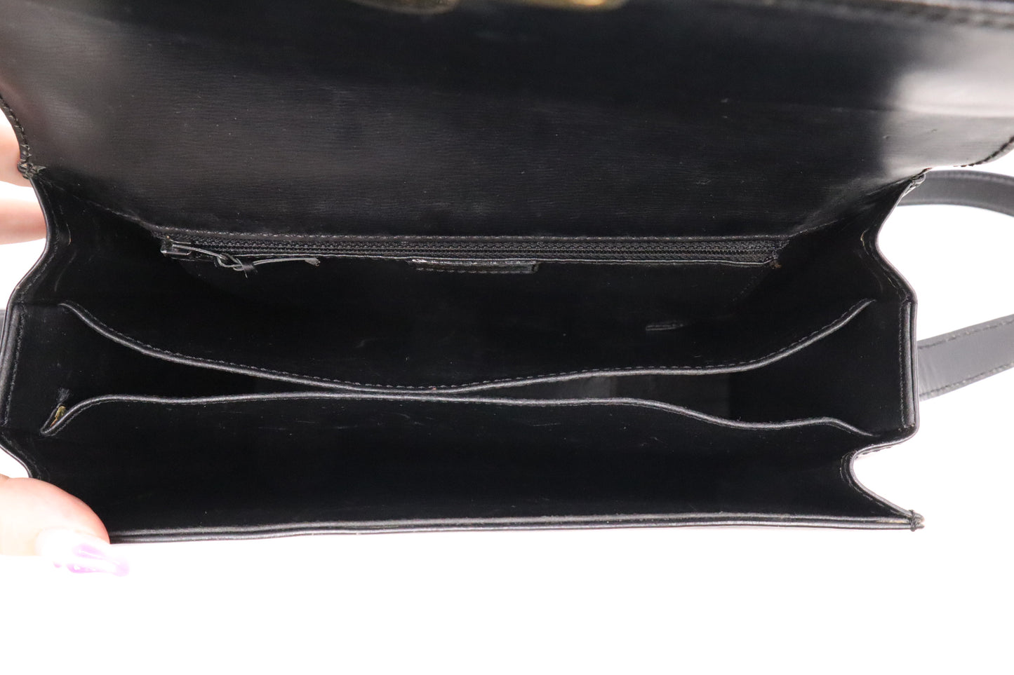 Dior Shoulder Bag in Black Leather