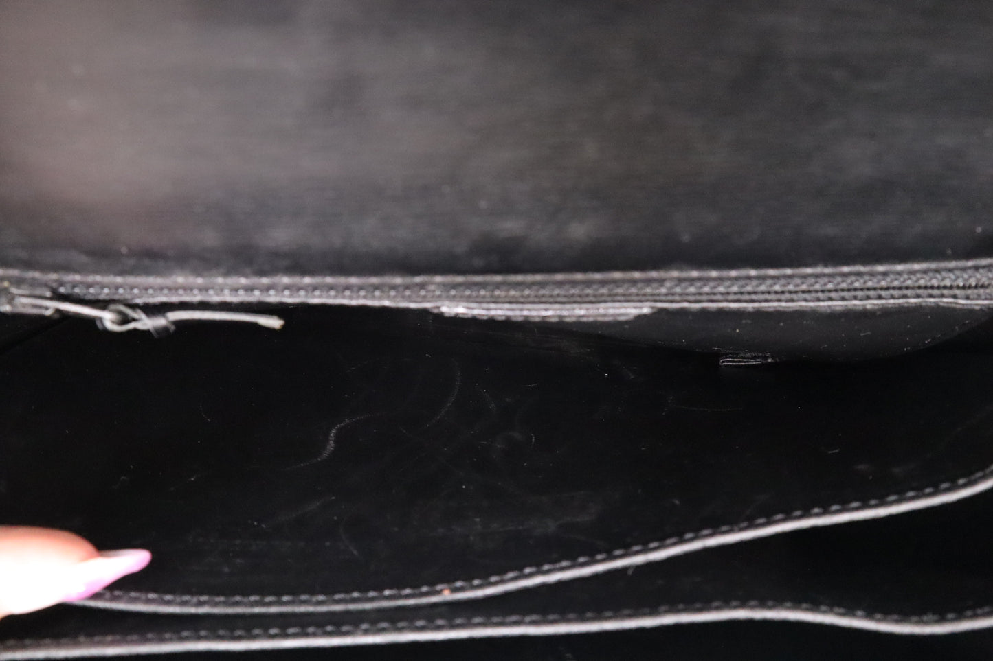 Dior Shoulder Bag in Black Leather