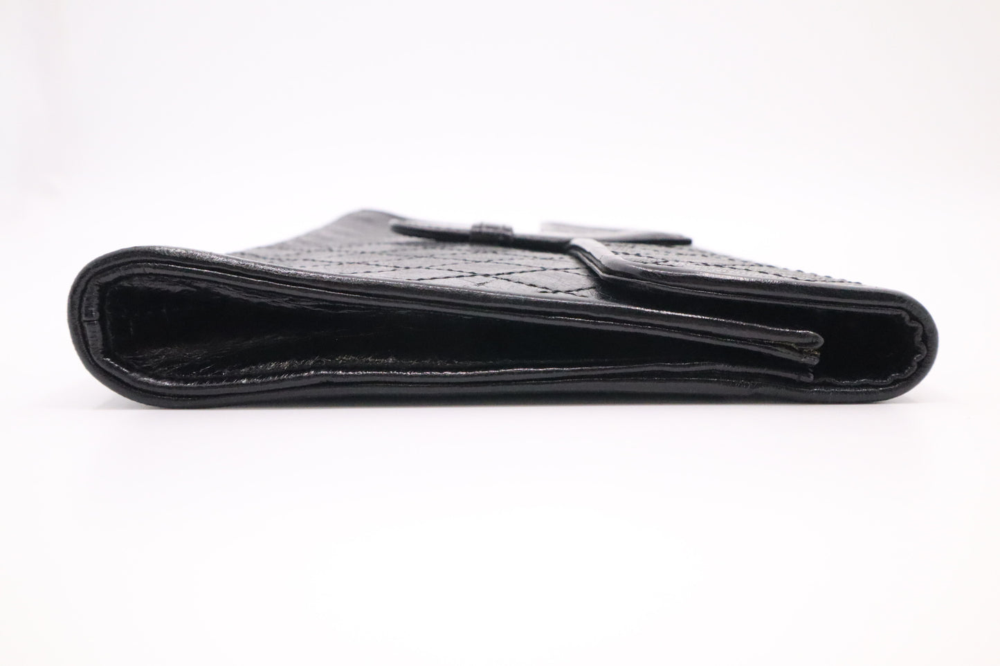 YSL Saint Laurent Clutch in Black Quilted Leather