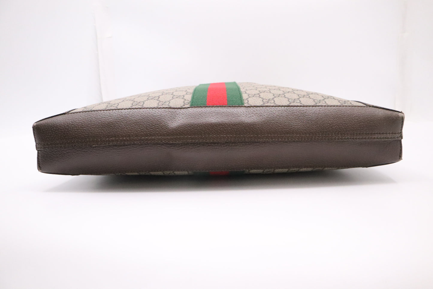 Gucci Ophidia Tote in GG Supreme Canvas and Brown Leather