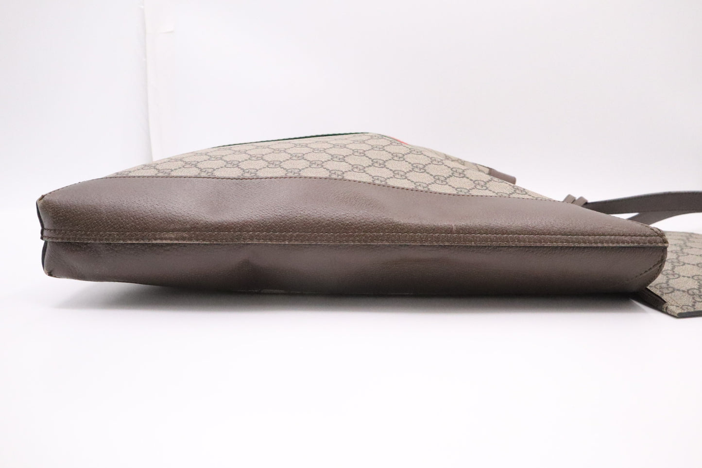 Gucci Ophidia Tote in GG Supreme Canvas and Brown Leather