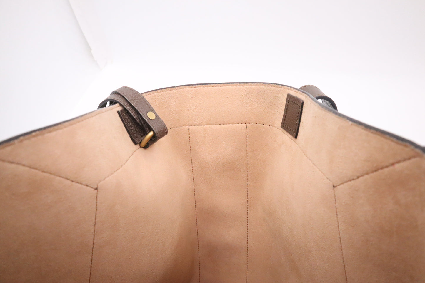 Gucci Ophidia Tote in GG Supreme Canvas and Brown Leather