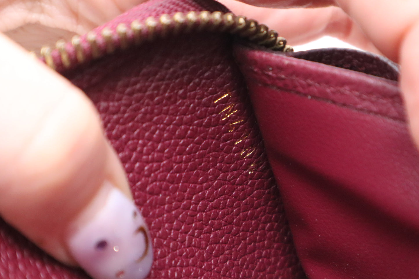 Louis Vuitton Zippy Long Wallet in Purple Empreinte Leather