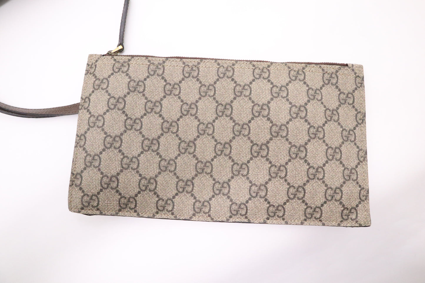 Gucci Ophidia Tote in GG Supreme Canvas and Brown Leather