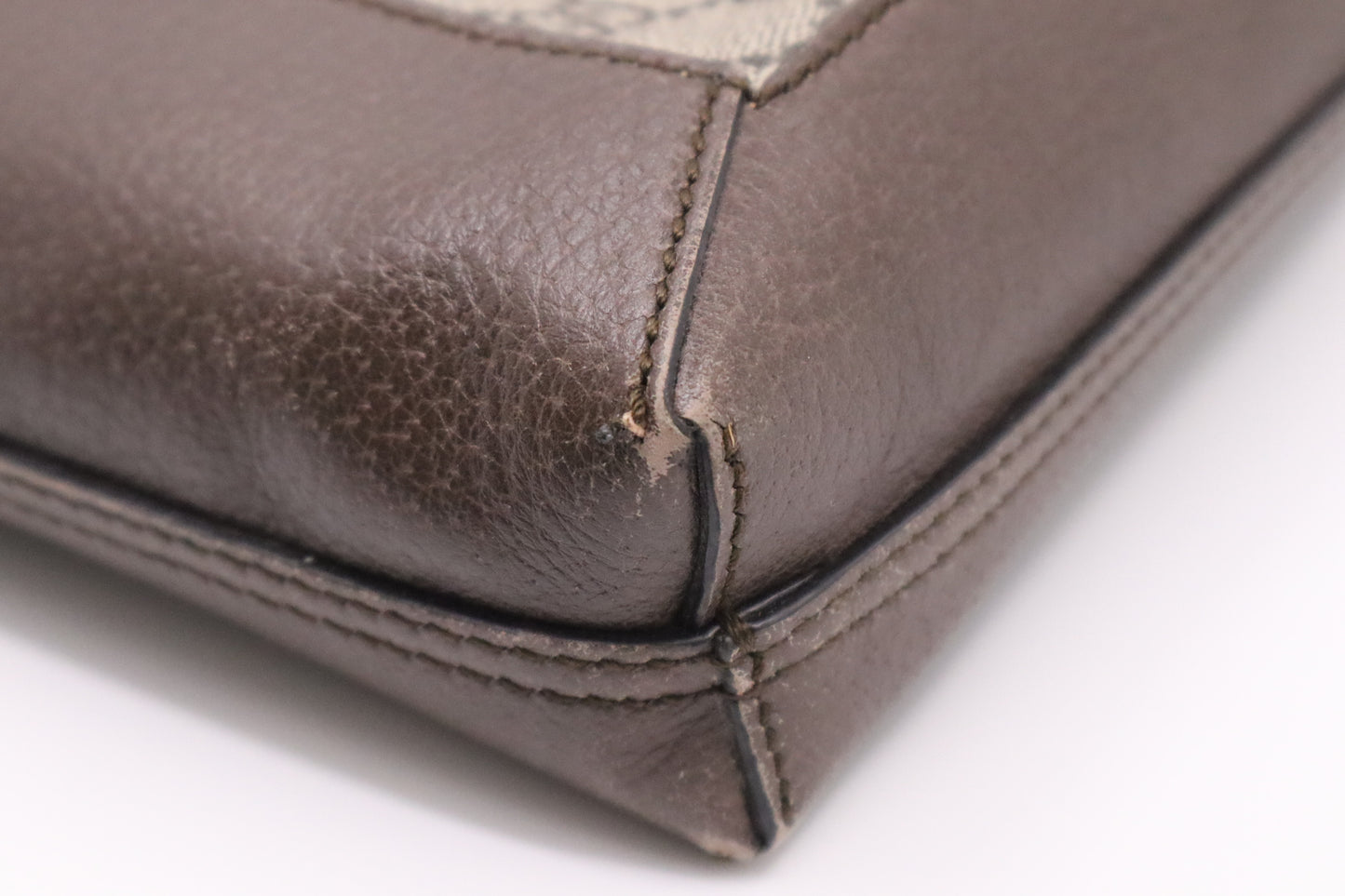 Gucci Ophidia Tote in GG Supreme Canvas and Brown Leather