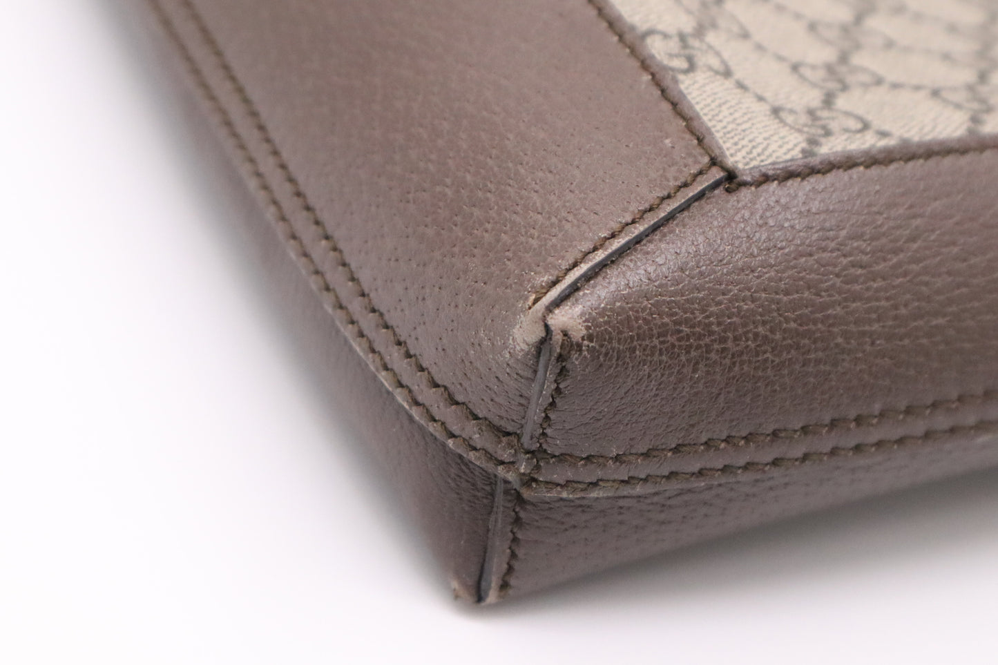 Gucci Ophidia Tote in GG Supreme Canvas and Brown Leather