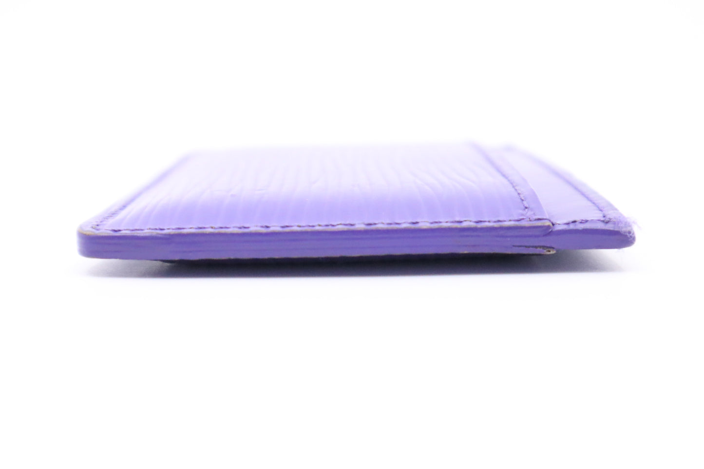 Louis Vuitton Card Holder in Purple Epi Leather