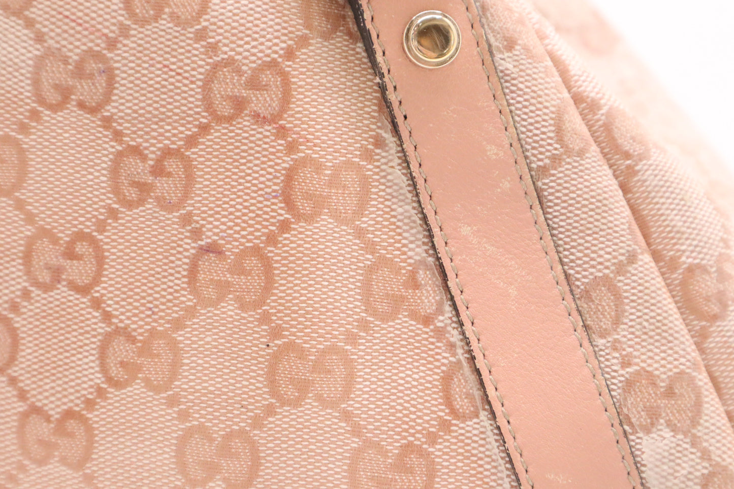 Gucci Pelham Tote in Pink Coated Canvas