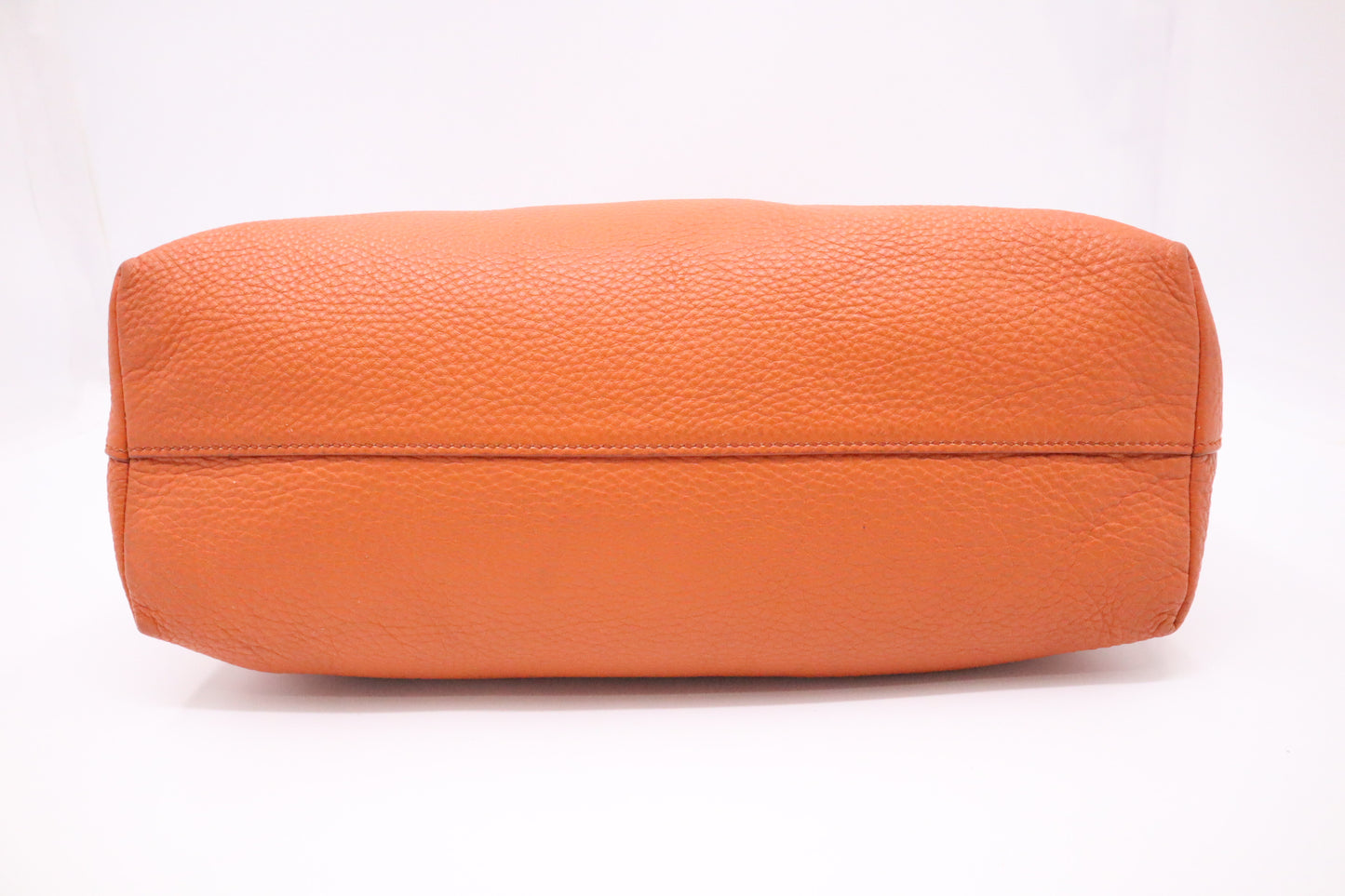 Prada Rame Vitello Daino Tote in Orange Leather