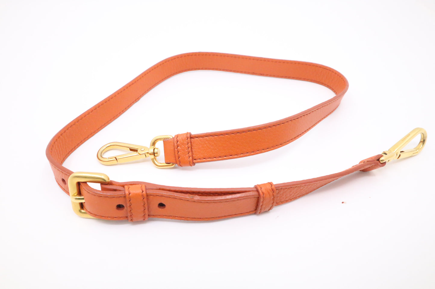 Prada Rame Vitello Daino Tote in Orange Leather