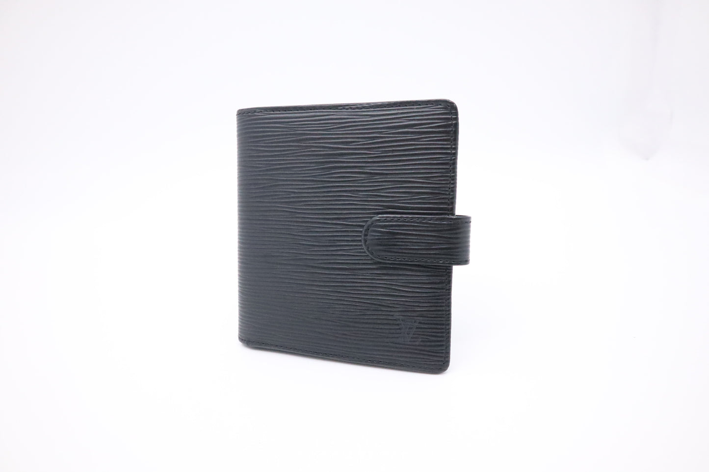 Louis Vuitton Compact Wallet in Black Epi Leather