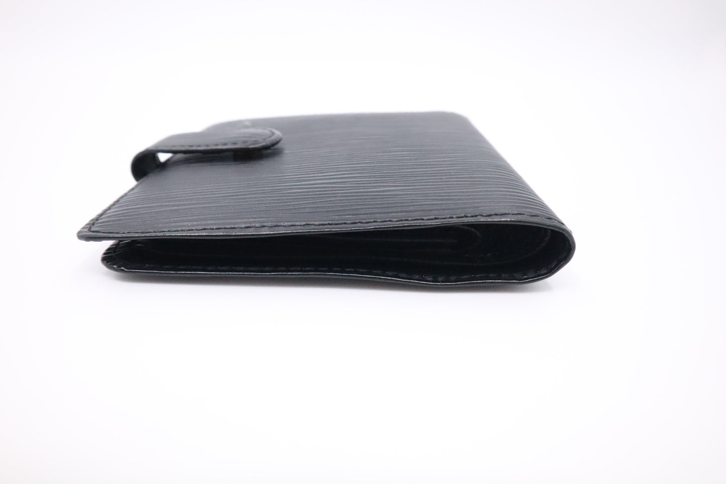 Louis Vuitton Compact Wallet in Black Epi Leather