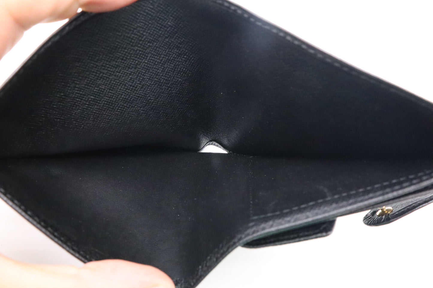 Louis Vuitton Compact Wallet in Black Epi Leather