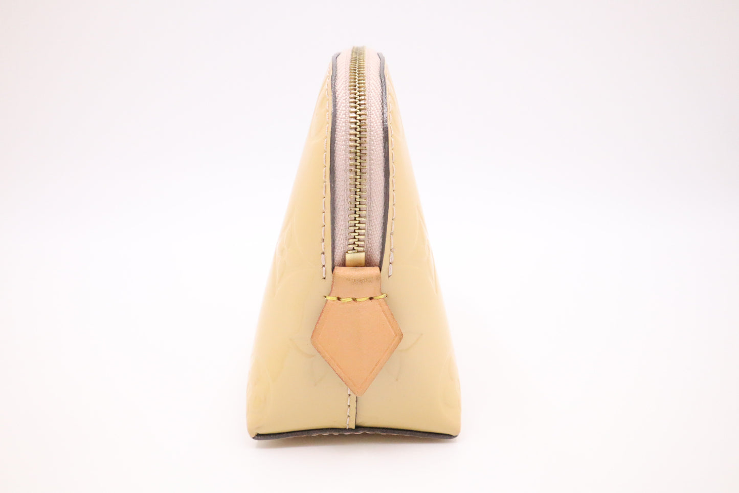 Louis Vuitton Pochette Cosmetique in Dune Vernis Leather