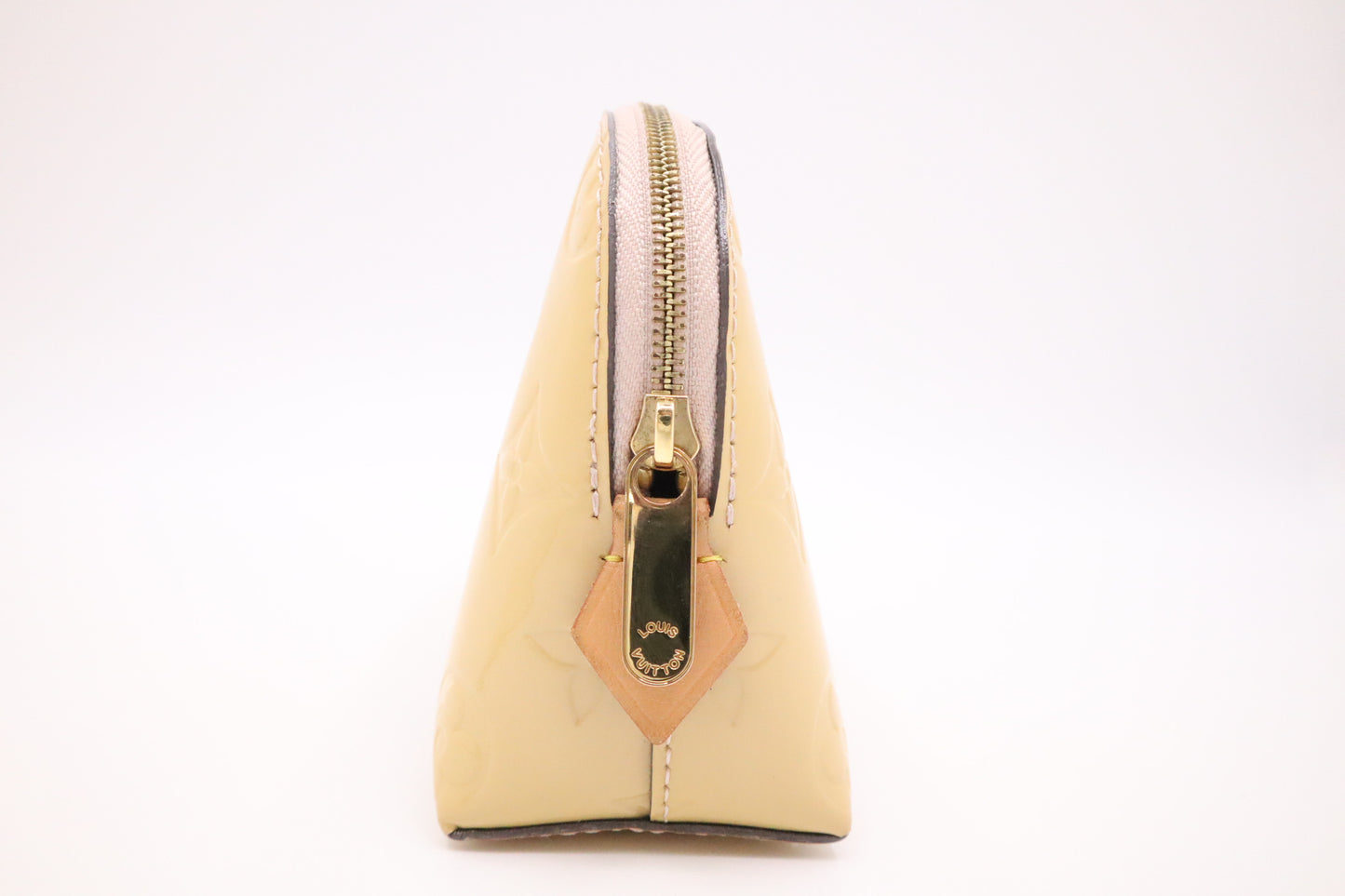Louis Vuitton Pochette Cosmetique in Dune Vernis Leather