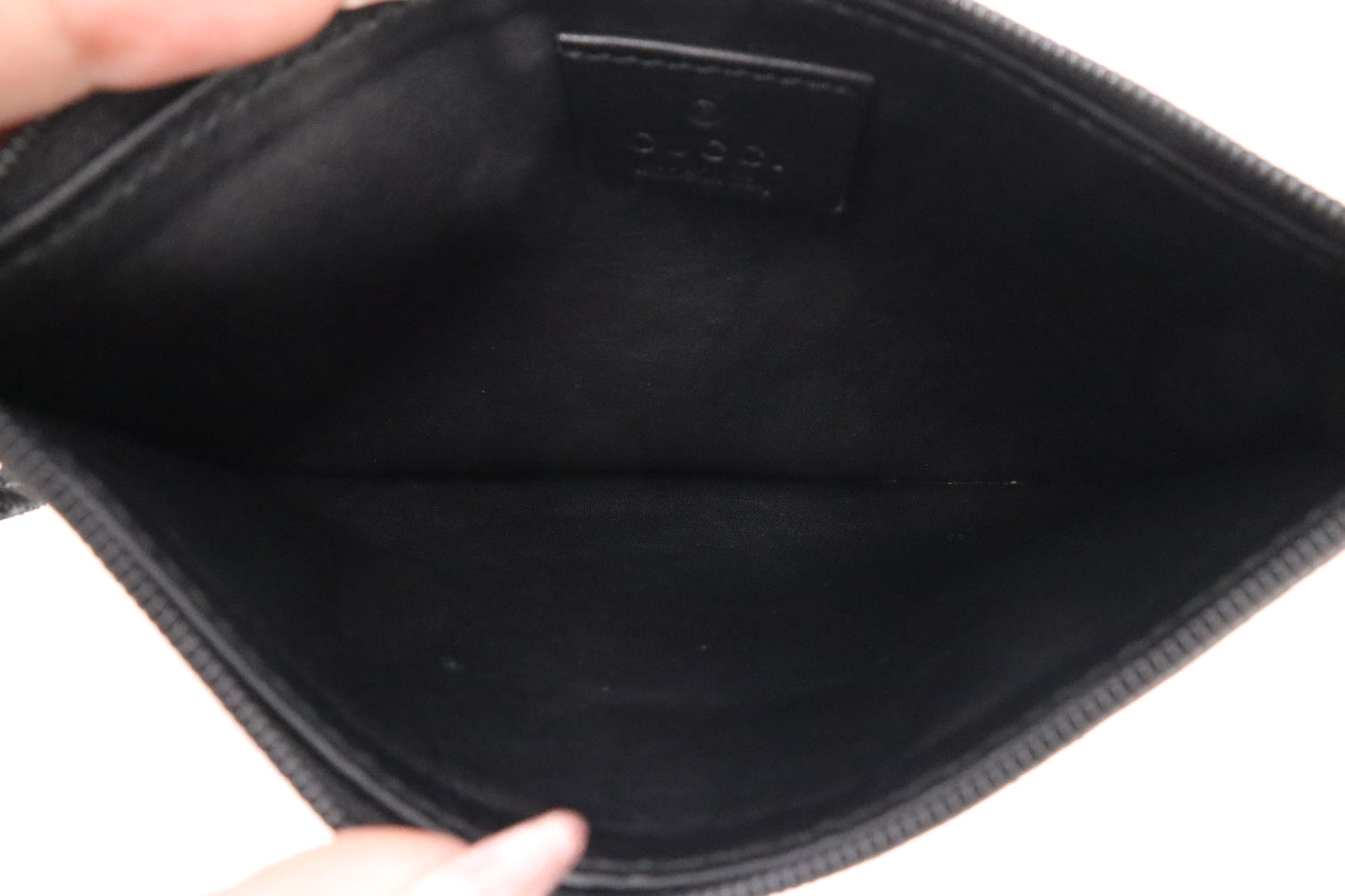 Gucci Shoulder Tote in Black GG Suede Canvas