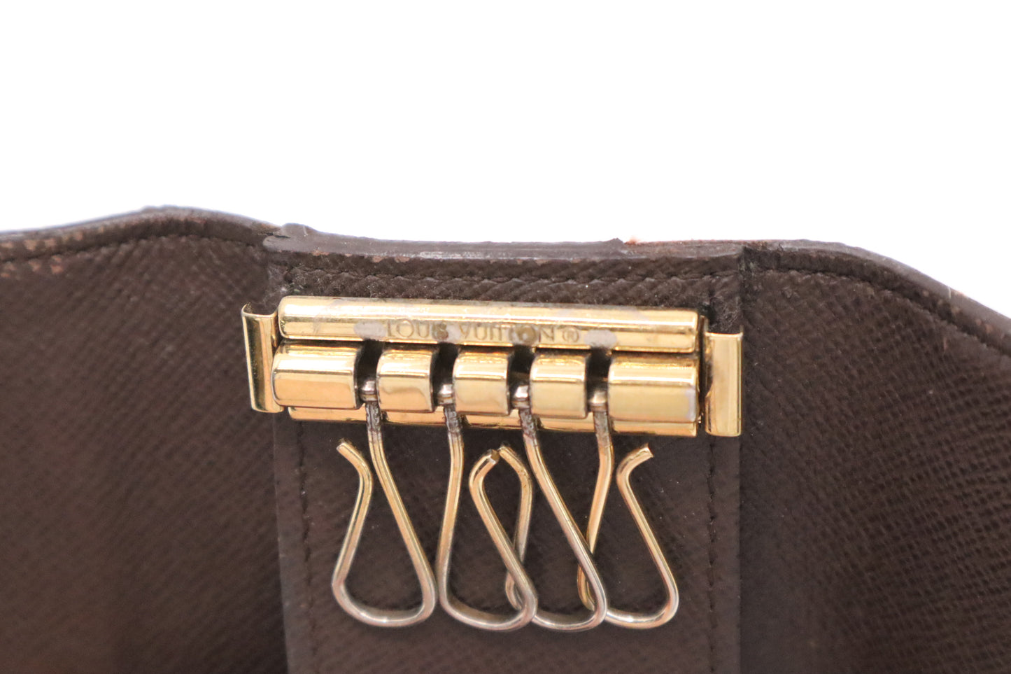 Louis Vuitton Key Case in Damier Ebene Canvas