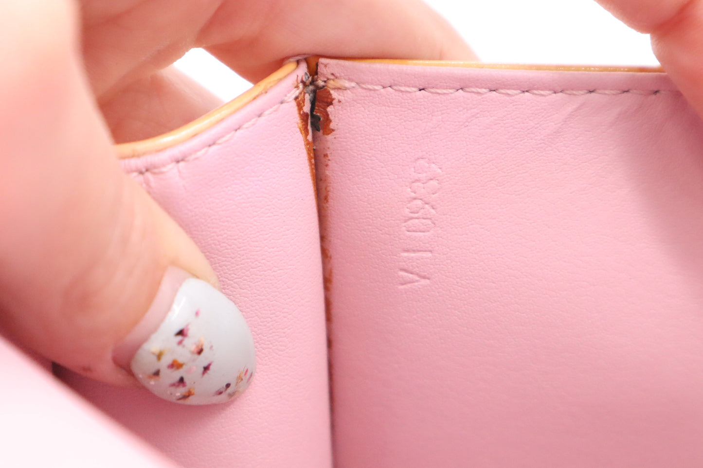 Louis Vuitton Spring Street in Peach Vernis Leather