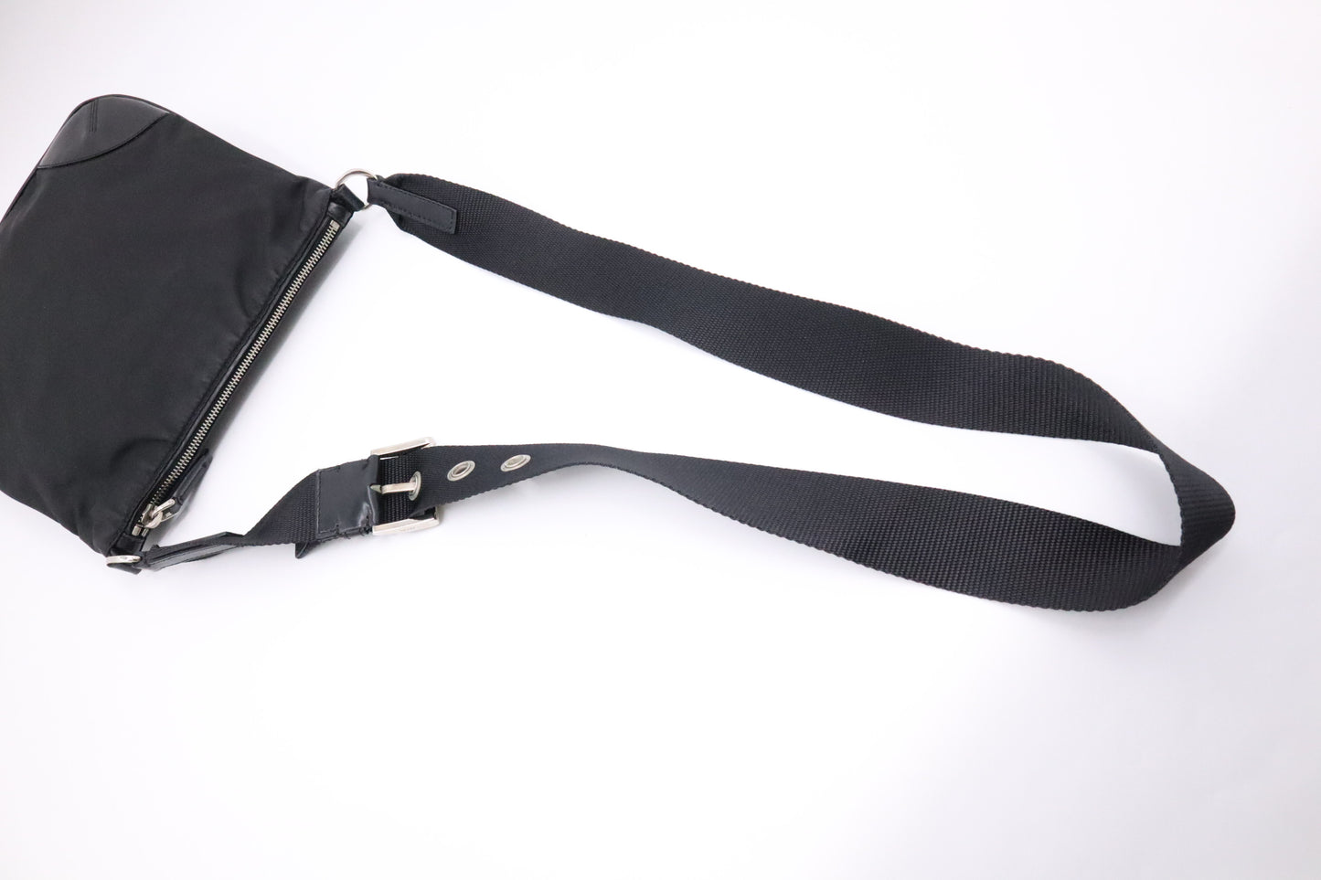 Prada Square Crossbody in Black Nylon