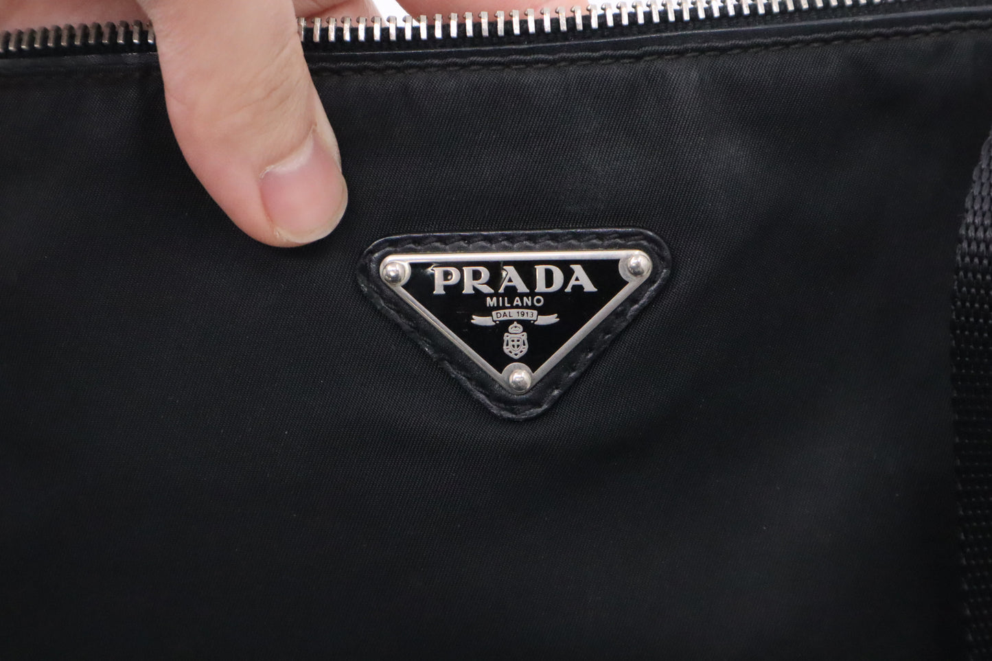 Prada Square Crossbody in Black Nylon