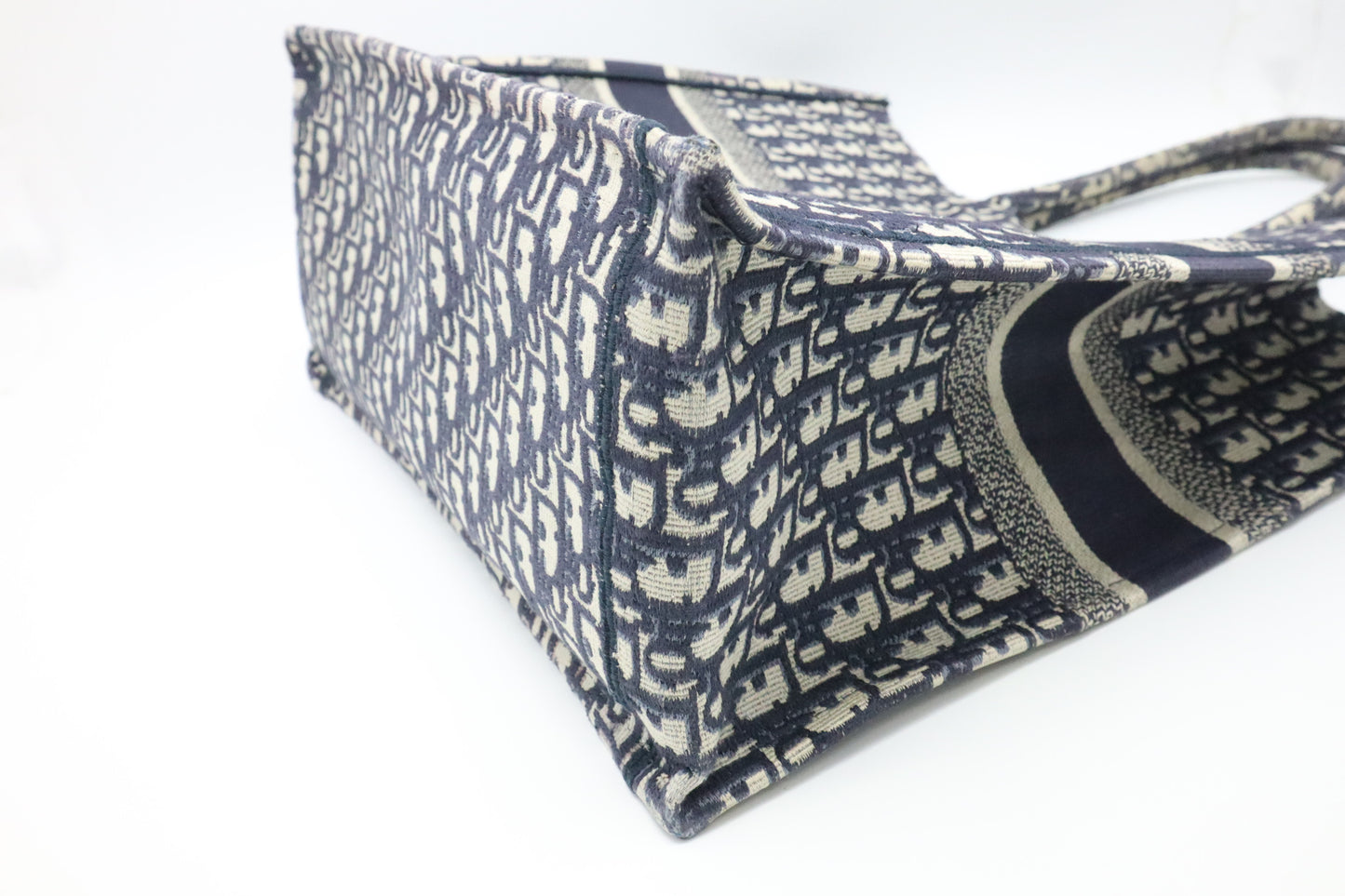 Dior Large Book Tote in Blue Oblique Canvas