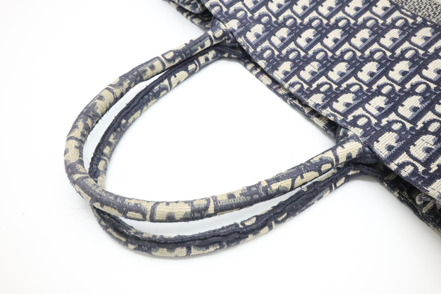 Dior Large Book Tote in Blue Oblique Canvas