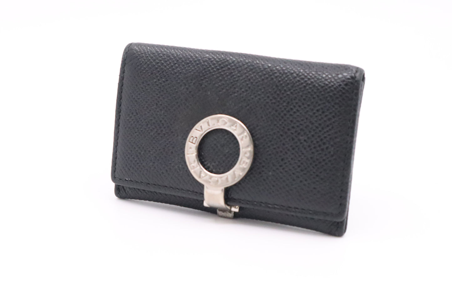 Bvlgari Card Case in Black Leather