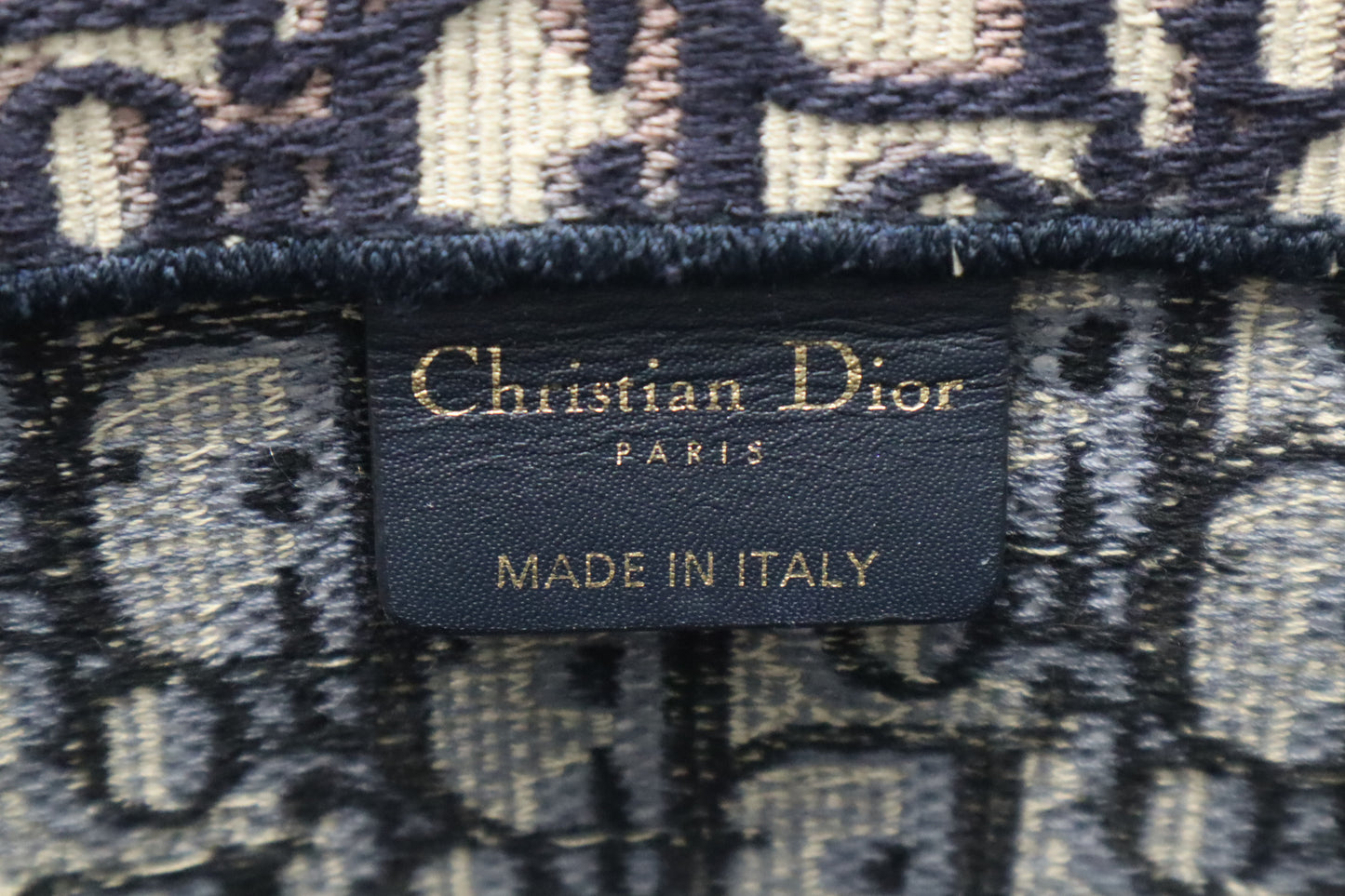 Dior Large Book Tote in Blue Oblique Canvas