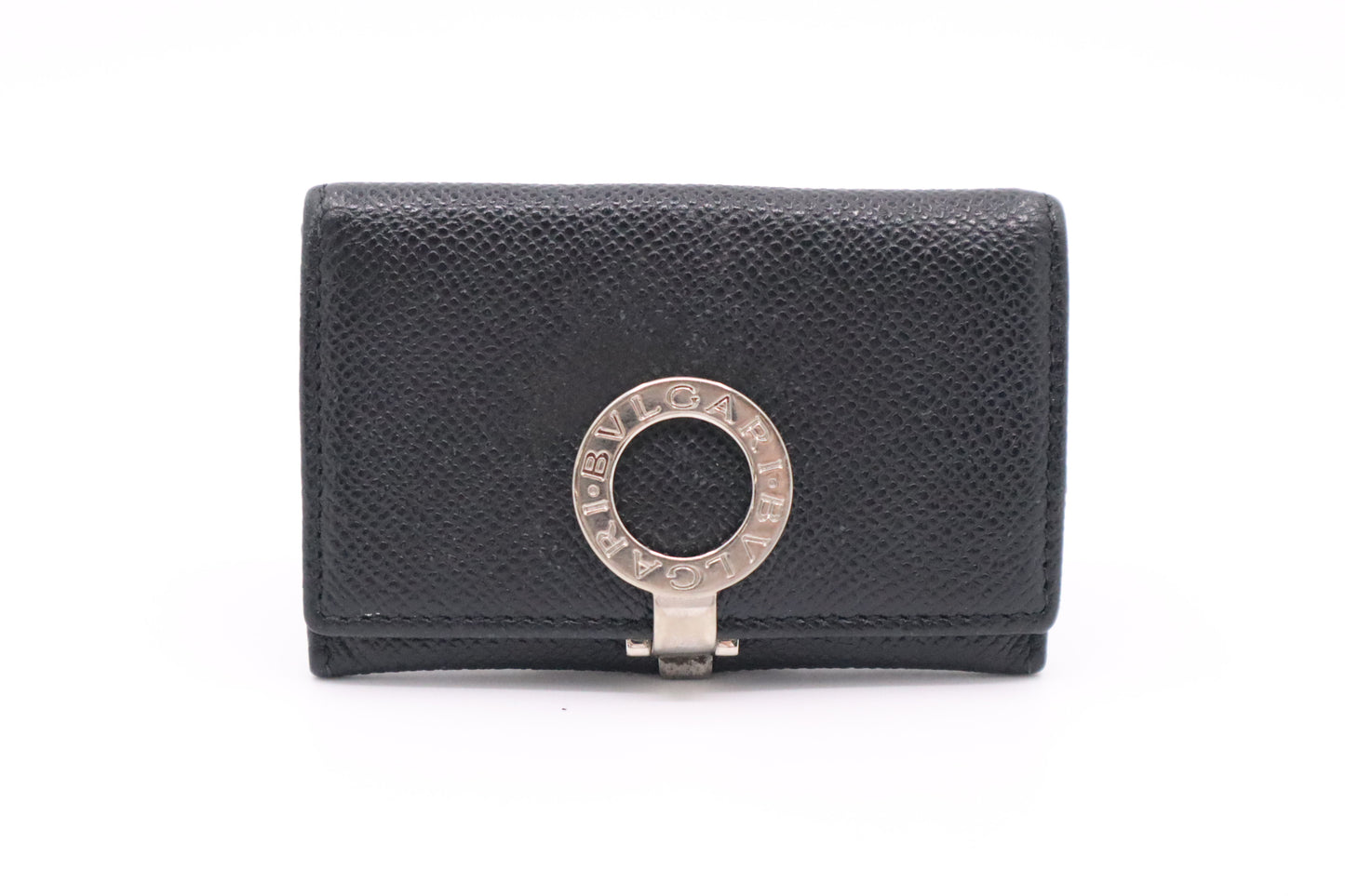 Bvlgari Card Case in Black Leather