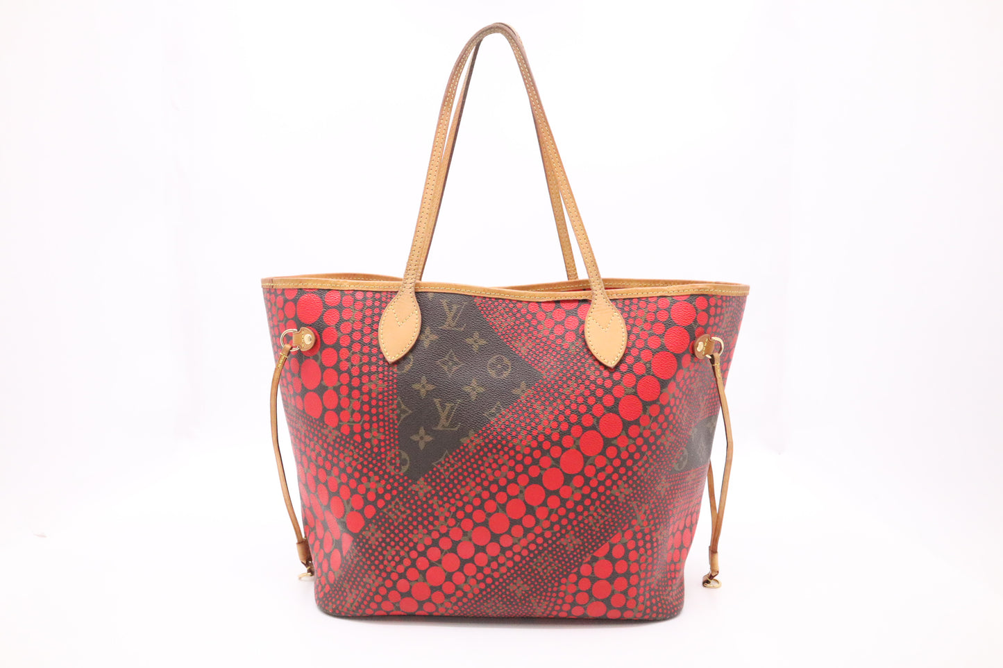 Louis Vuitton x Yayoi Kusama Rouge Neverfull MM in Monogram Waves Canvas