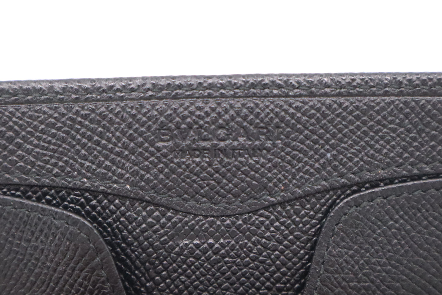 Bvlgari Card Case in Black Leather