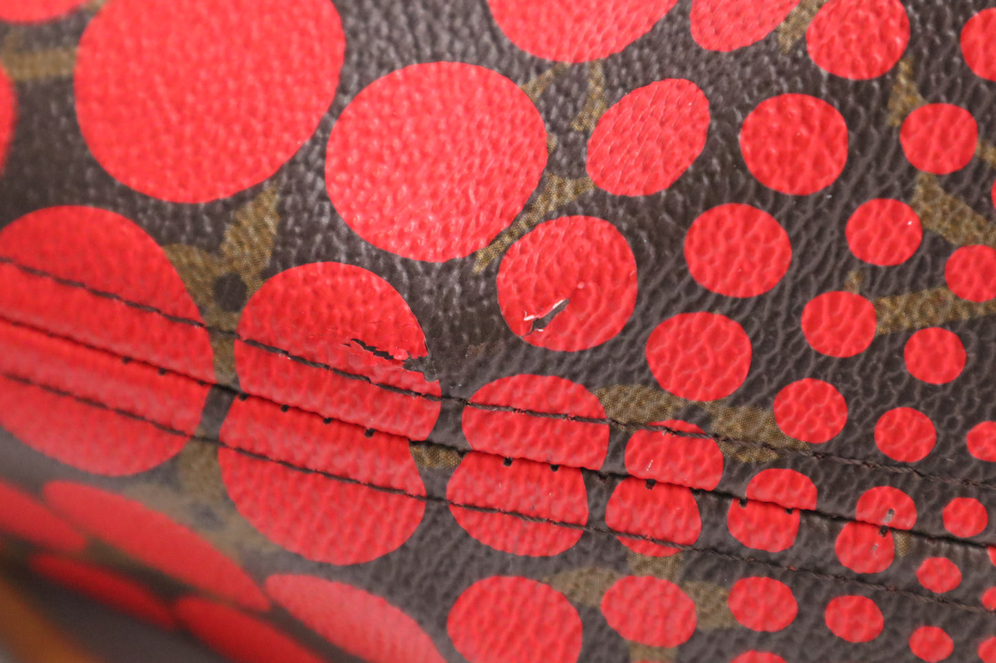 Louis Vuitton x Yayoi Kusama Rouge Neverfull MM in Monogram Waves Canvas
