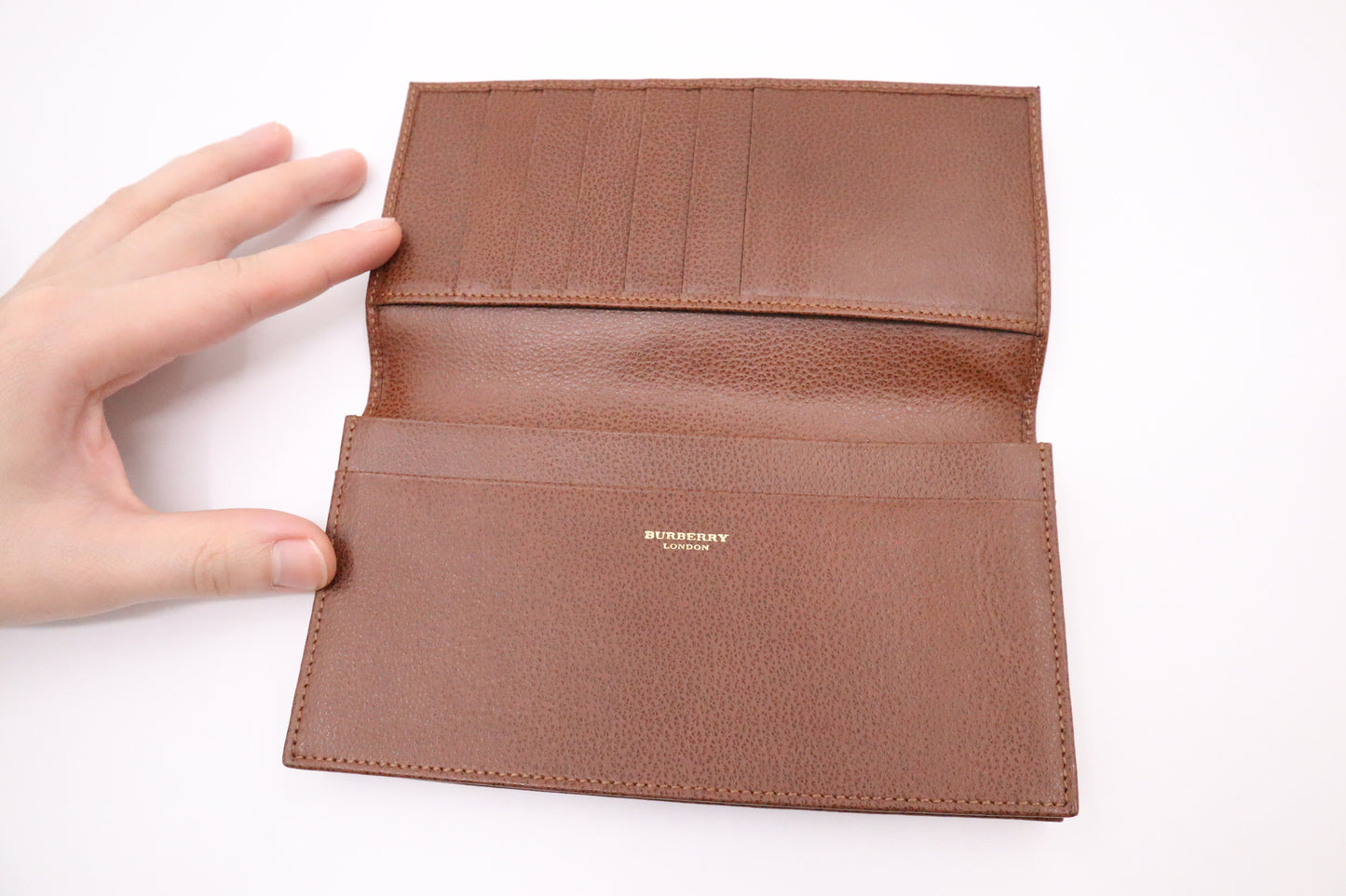 Burberry Bifold Wallet in Brown Leather
