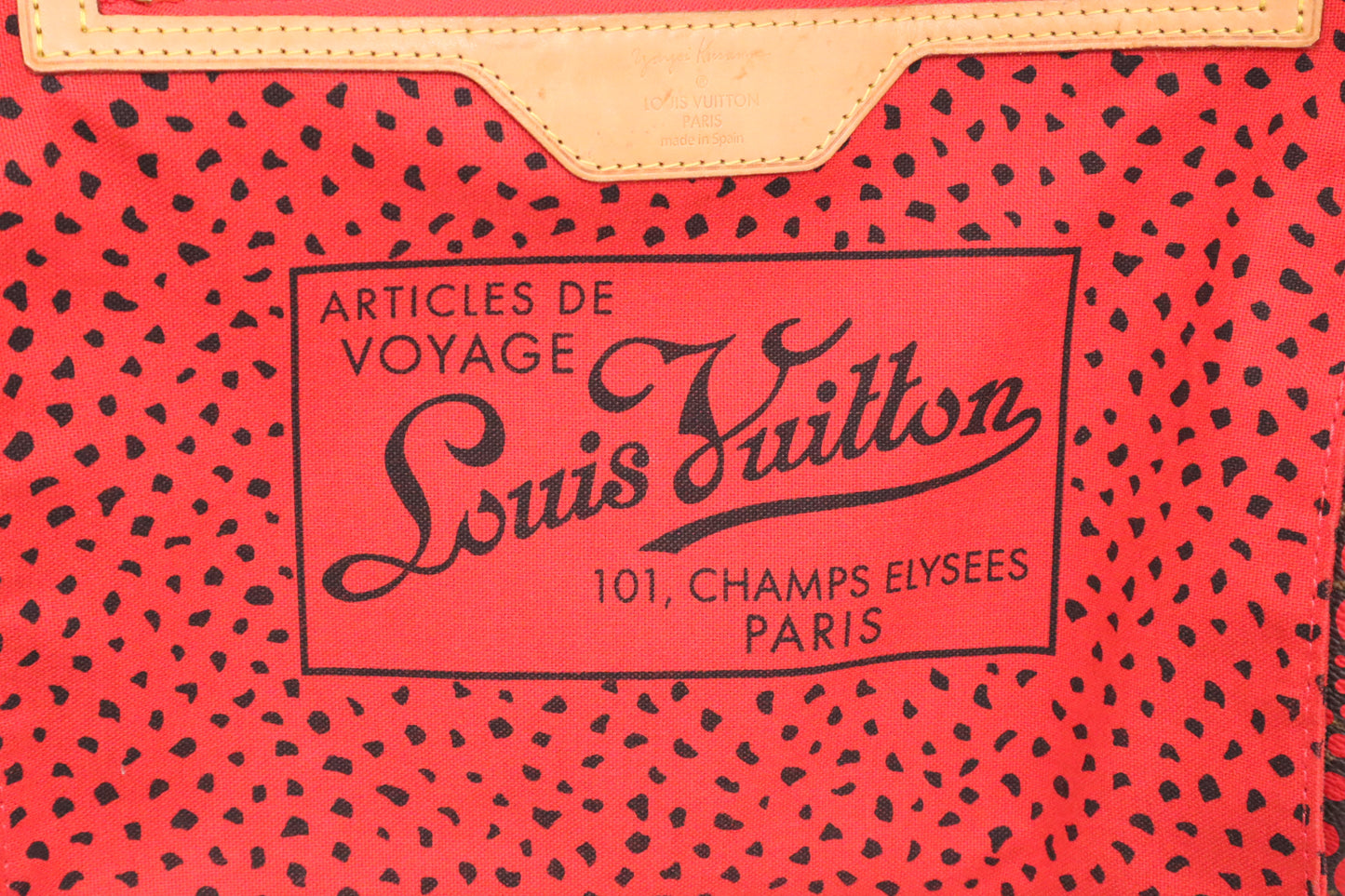 Louis Vuitton x Yayoi Kusama Rouge Neverfull MM in Monogram Waves Canvas