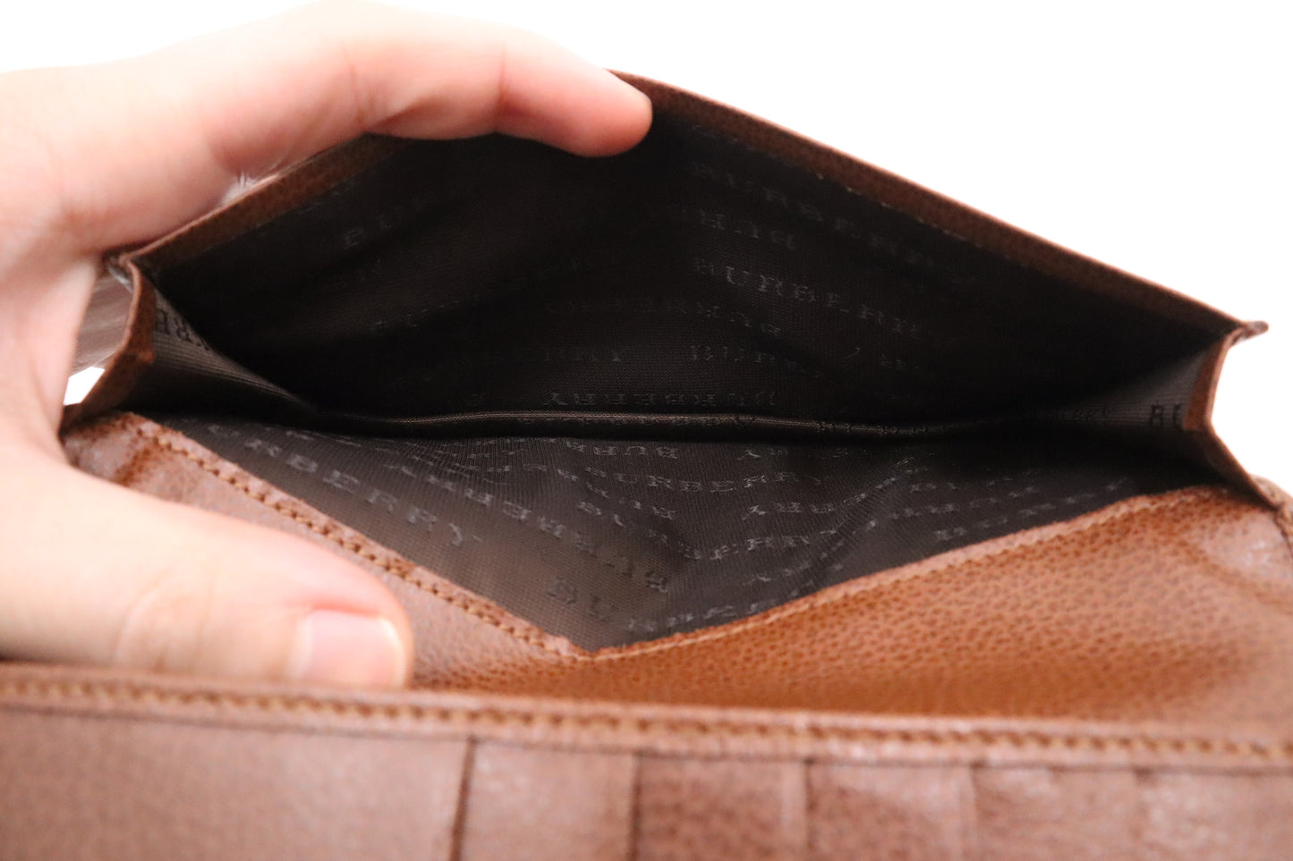 Burberry Bifold Wallet in Brown Leather