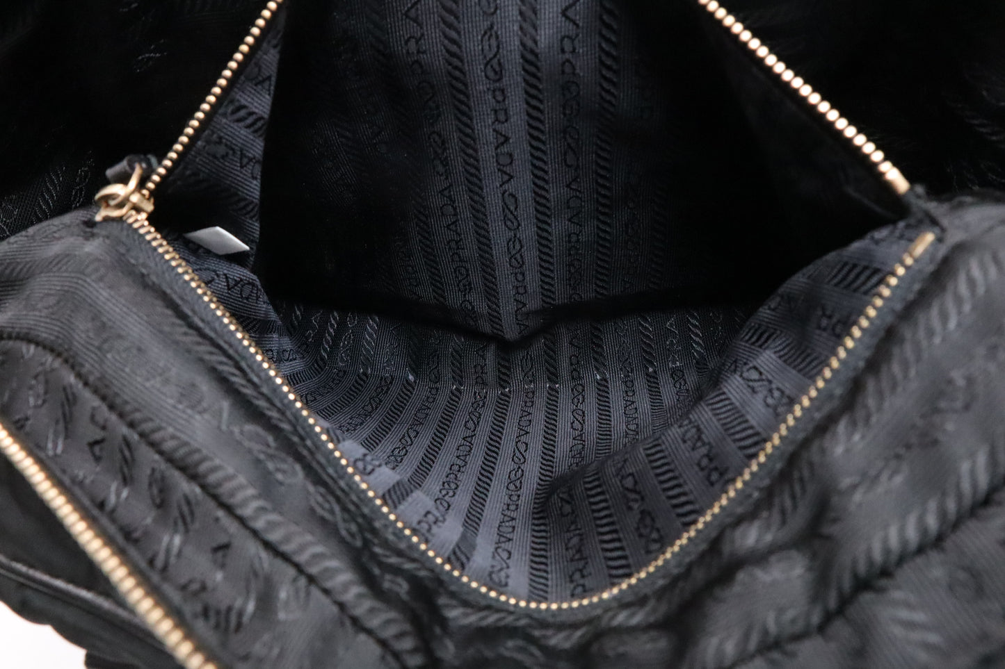 Prada Handbag in Black Nylon