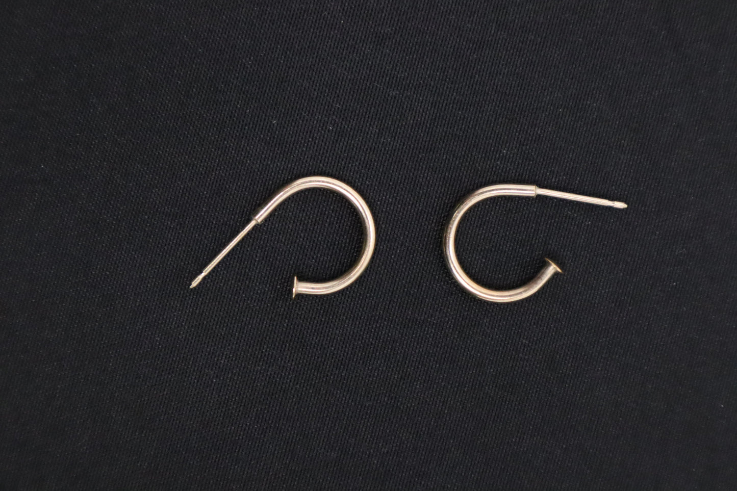 Chanel Striped Earrings with Red Stones