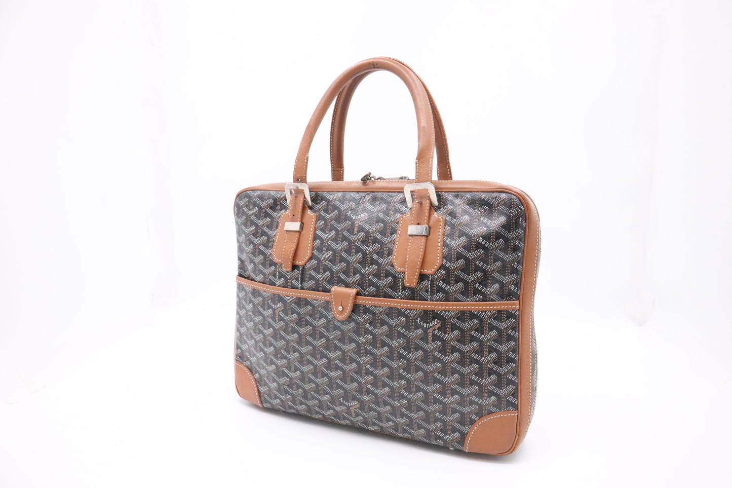 Goyard Ambassade in Black and Brown Goyardine Canvas