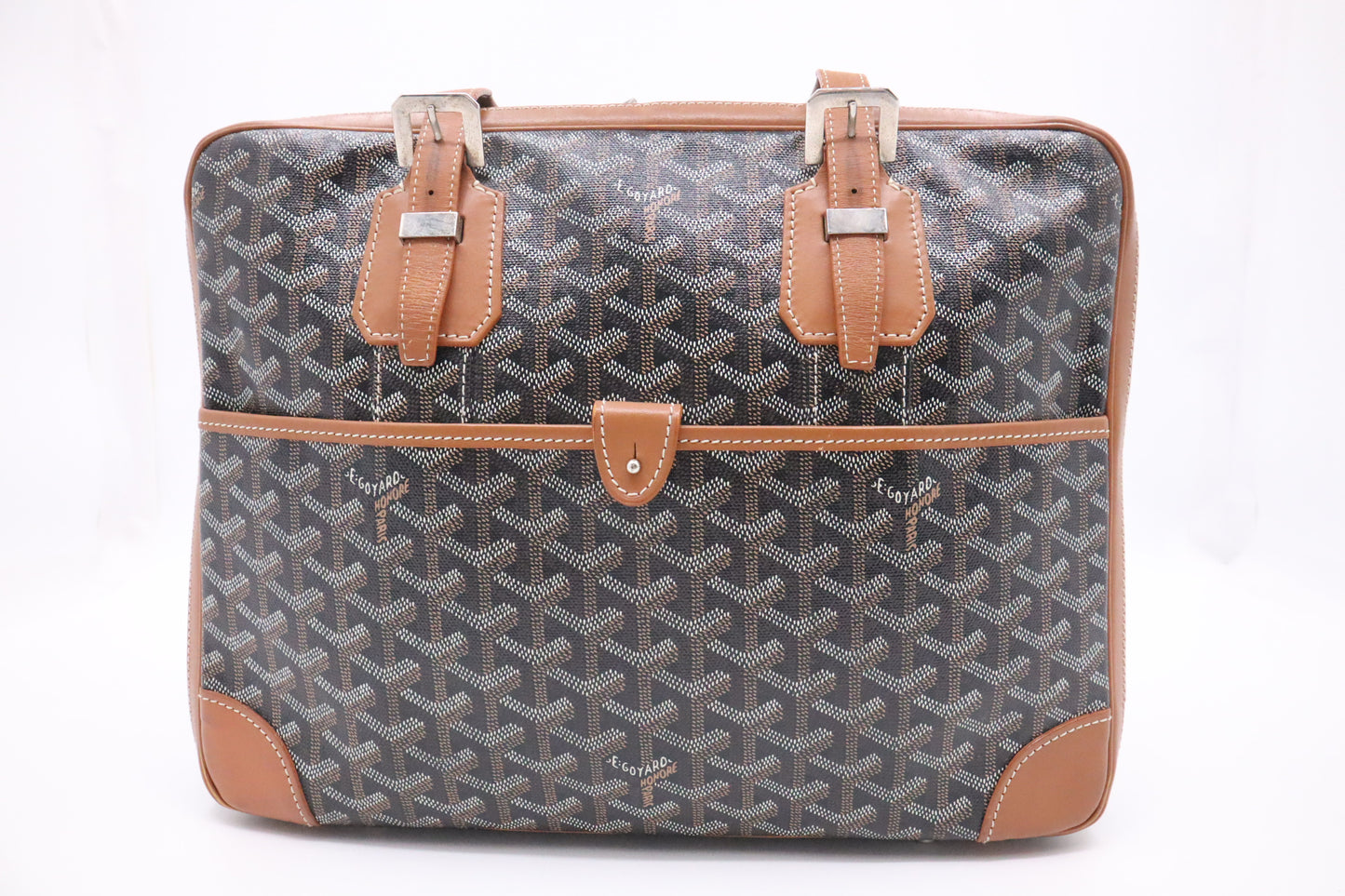 Goyard Ambassade in Black and Brown Goyardine Canvas