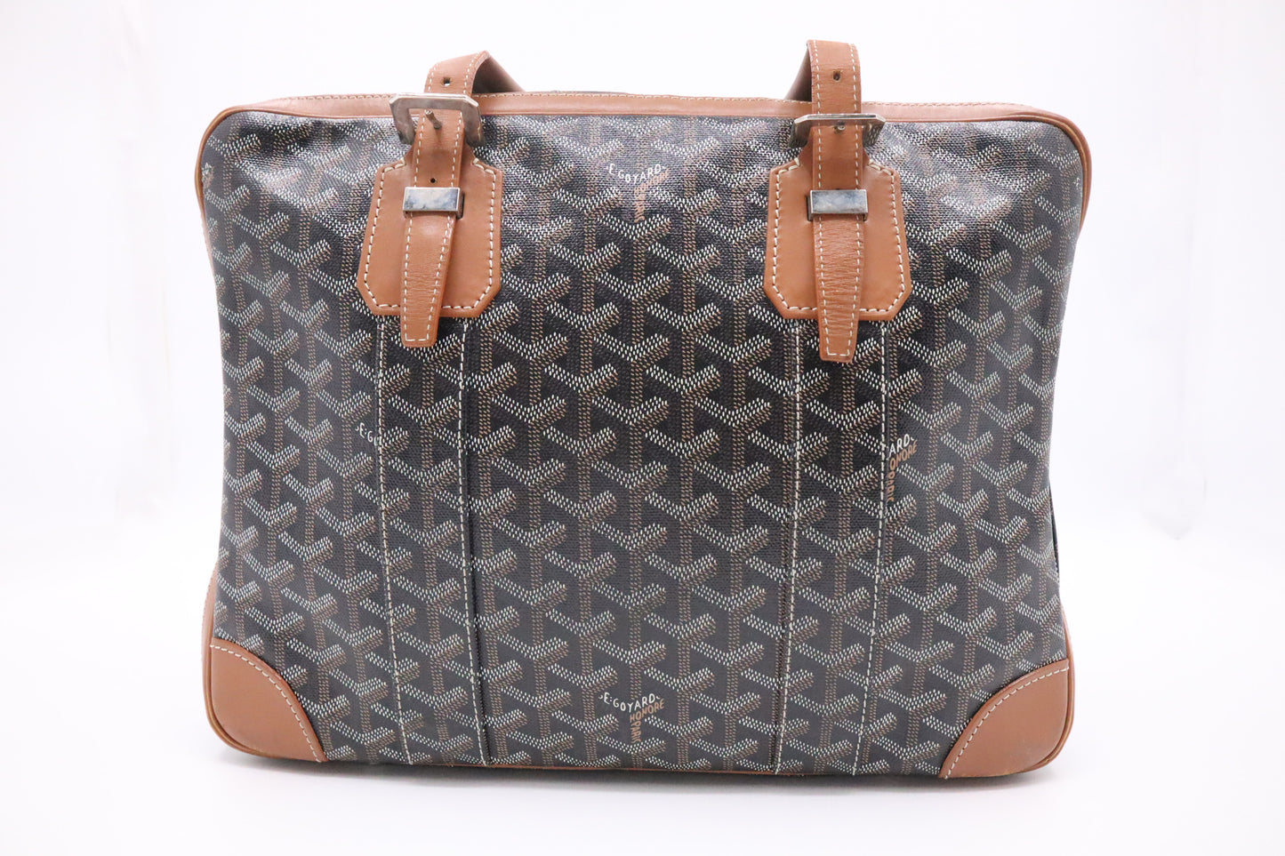 Goyard Ambassade in Black and Brown Goyardine Canvas