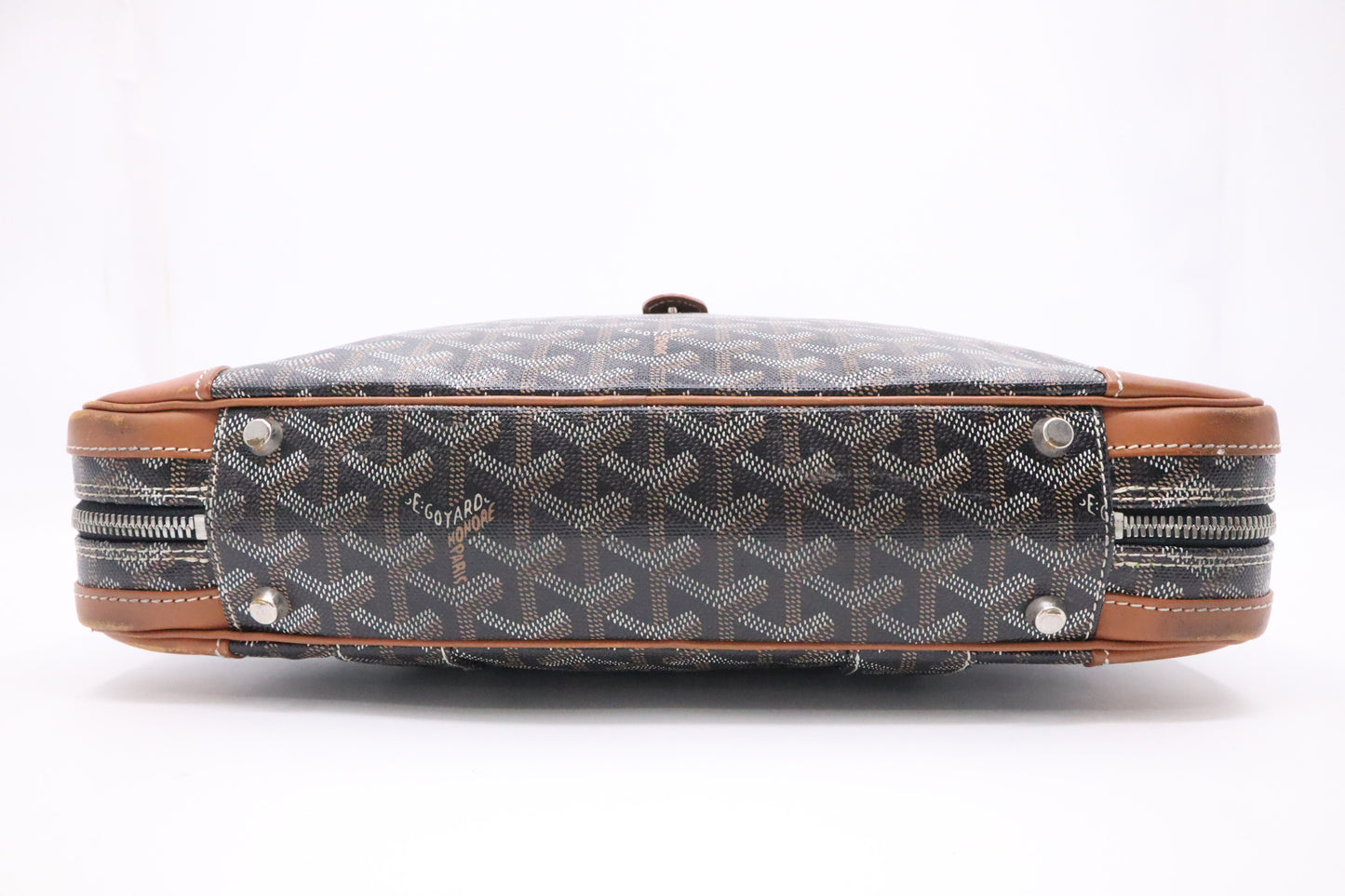 Goyard Ambassade in Black and Brown Goyardine Canvas