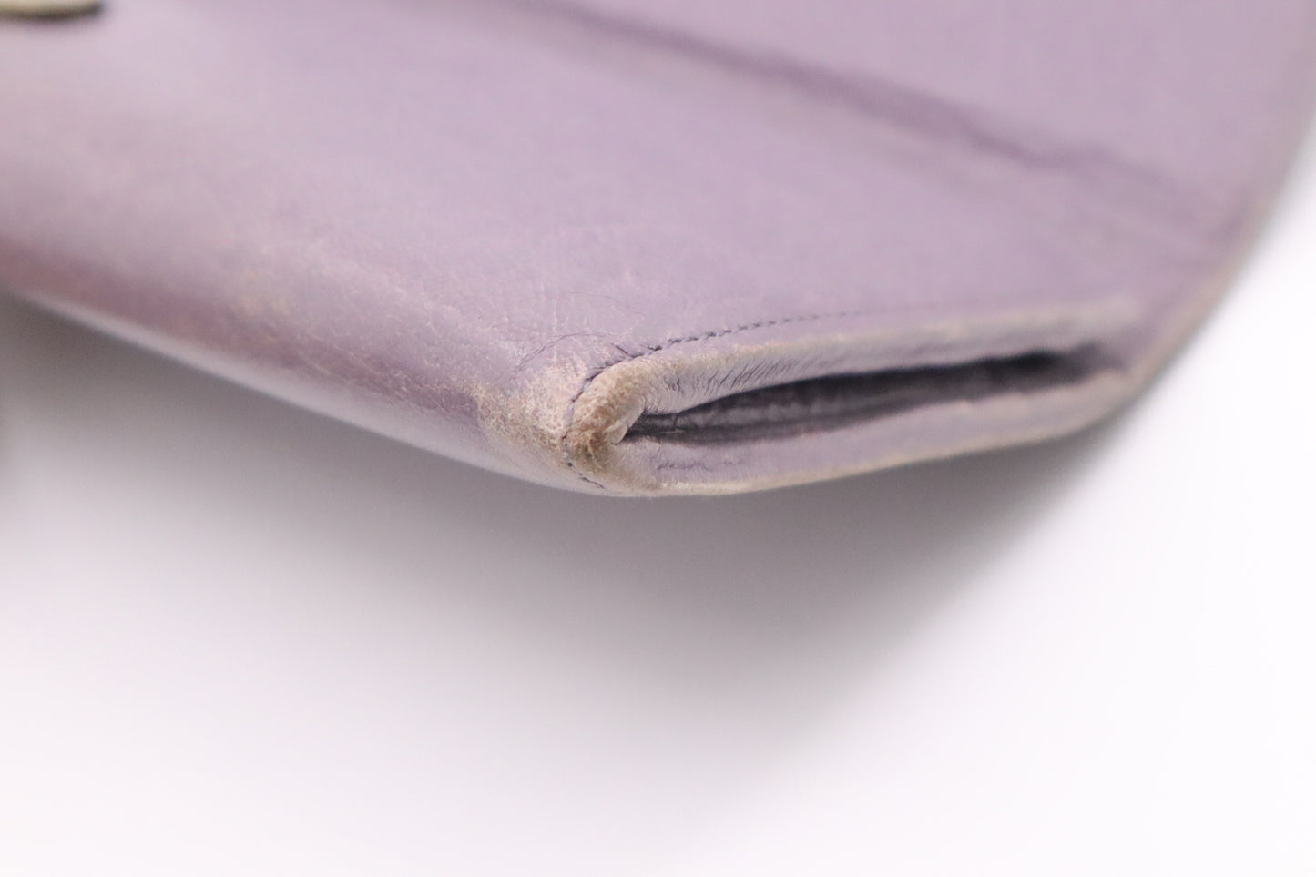 Balenciaga Le Cagole Zip Around Wallet in Purple Leather