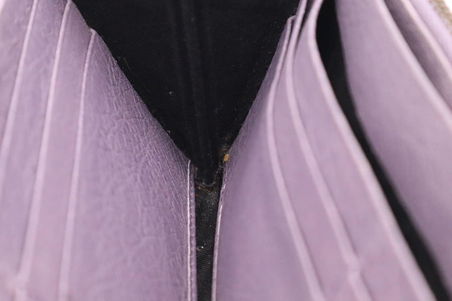 Balenciaga Le Cagole Zip Around Wallet in Purple Leather