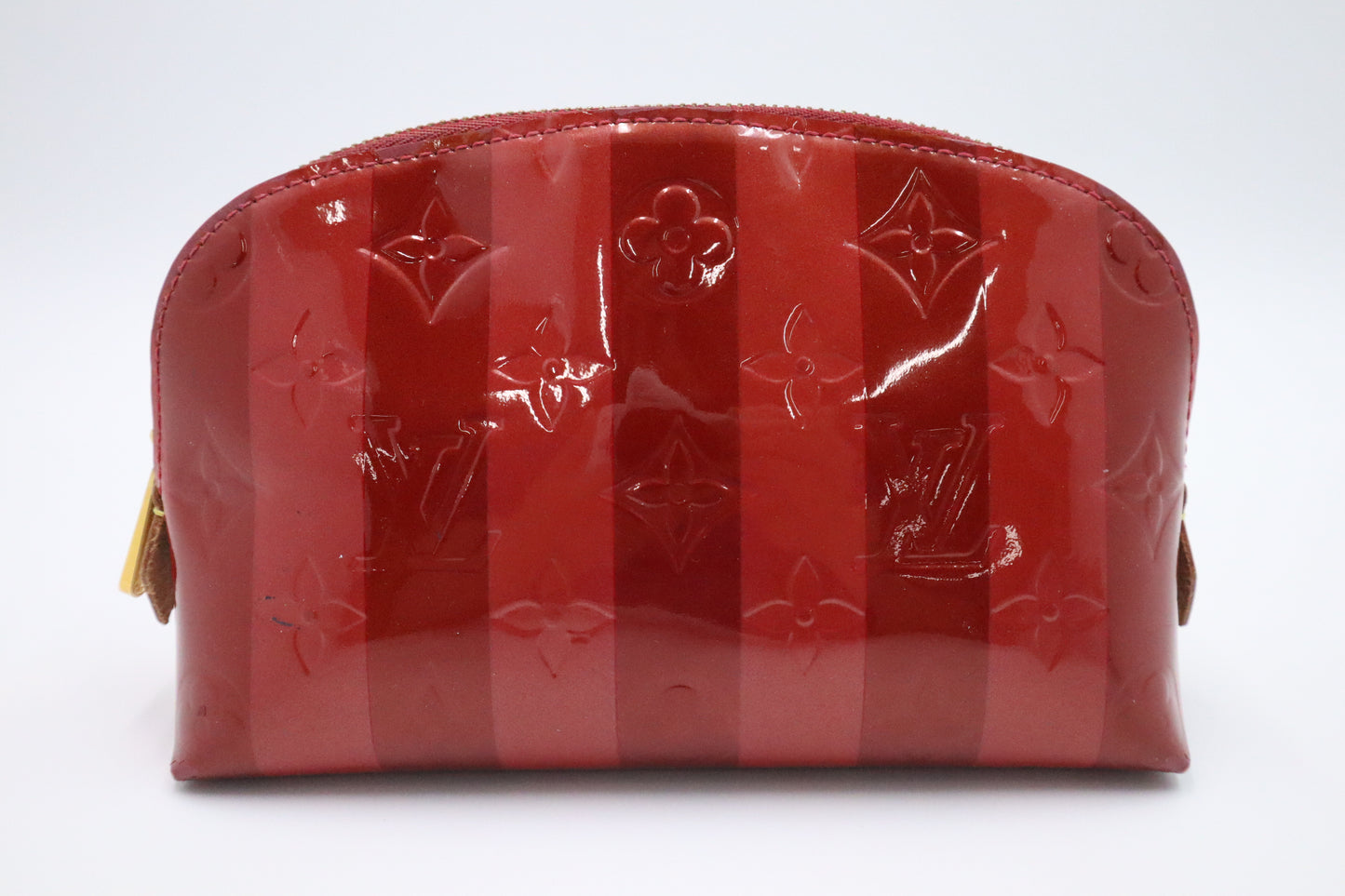 Louis Vuitton Pochette Cosmetique in Red and Pomme D'Amour Vernis