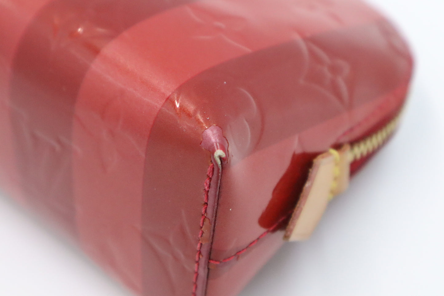 Louis Vuitton Pochette Cosmetique in Red and Pomme D'Amour Vernis