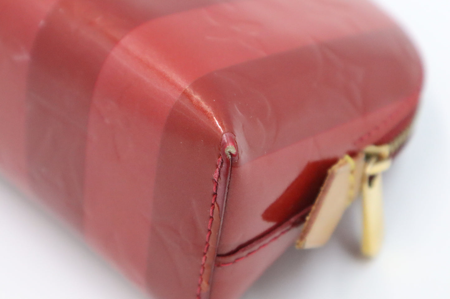 Louis Vuitton Pochette Cosmetique in Red and Pomme D'Amour Vernis