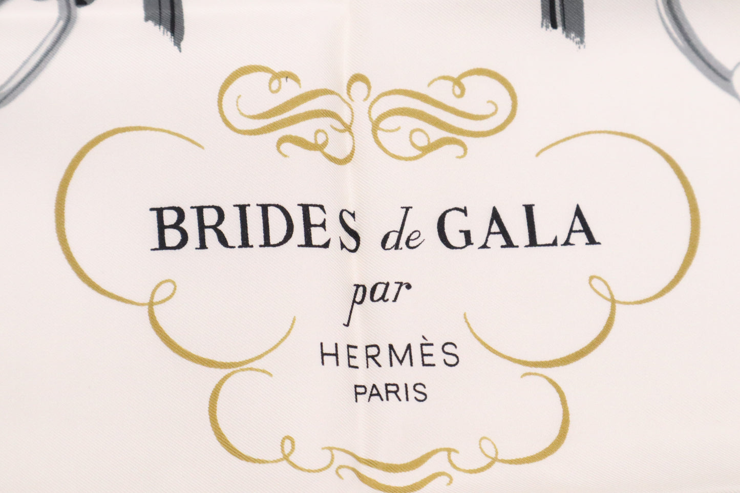 Hermes "Brides de Gala" Carre 90 in Blue Silk